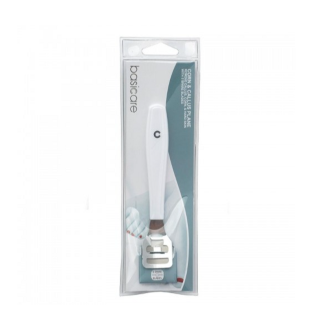BASICARE Хөлийн эвэр хусагч CORN & CALLUS PLANE WITH 5 SPARE BLADES