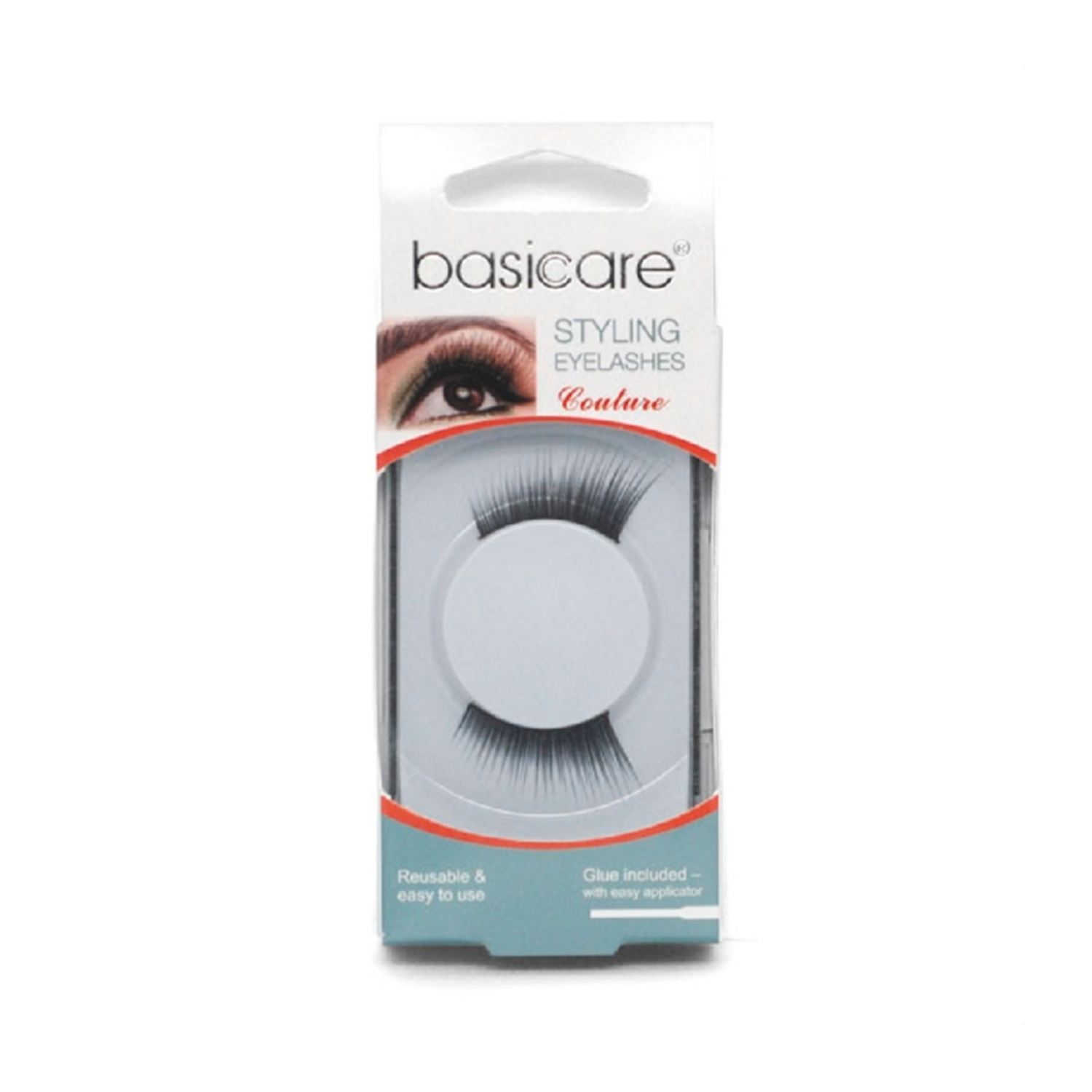 BASICARE COUTURE STYLING EYELASHES WITH GLUE