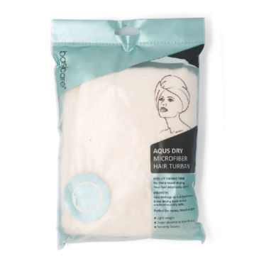BASICARE Үс хатаагч алчуур AQUS DRY MICROFIBER HAIR TURBAN