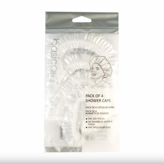 BASICARE Шүршүүрийн малгай PACK OF 4 SHOWER CAPS