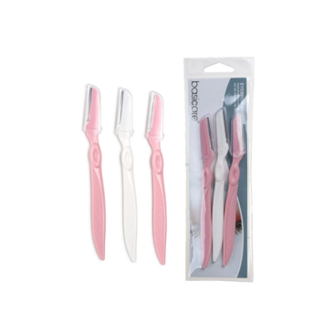 BASICARE EYEBROW RAZORS -PACK OF 3