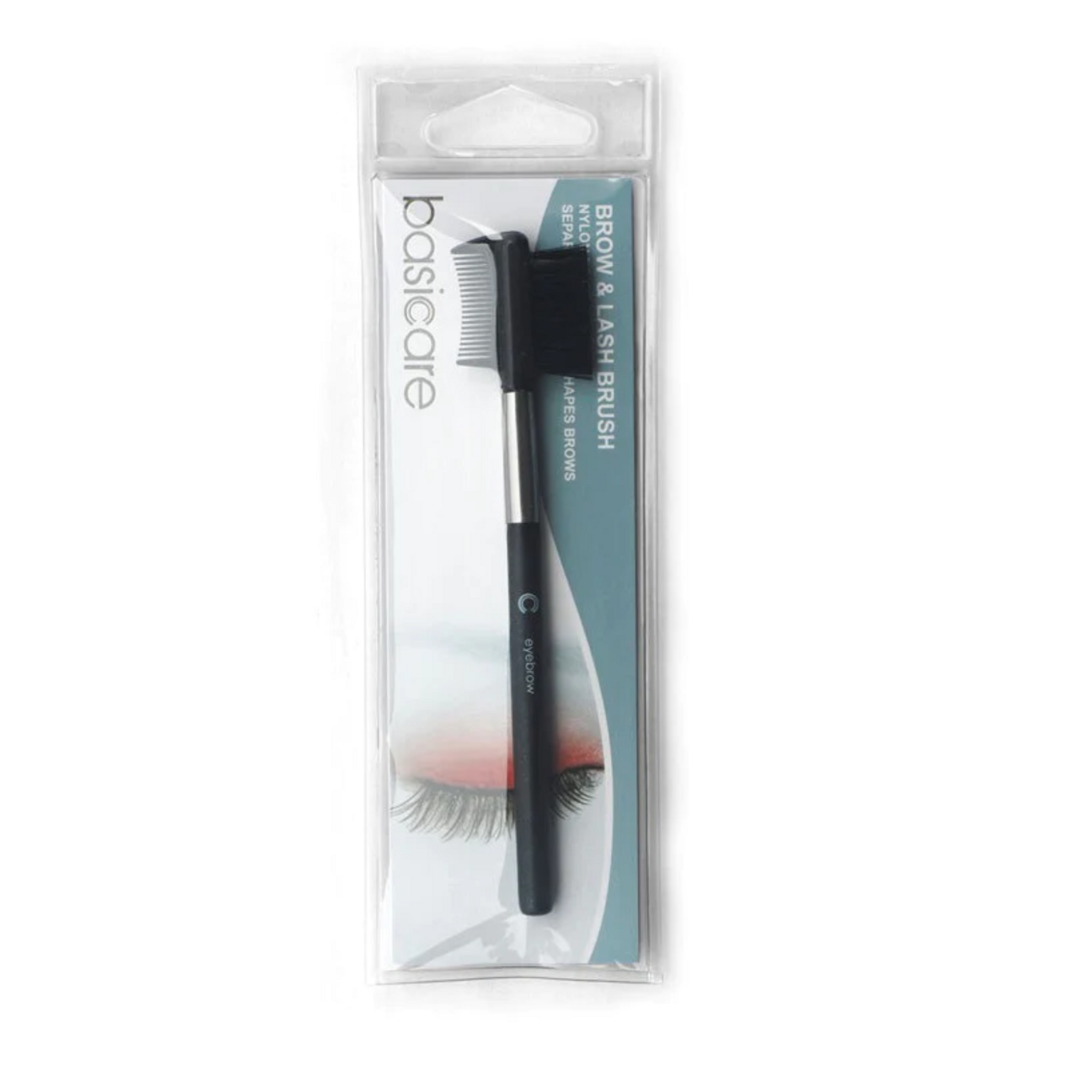 BASICARE BROW & LASH BRUSH,NYLON BRISTLES