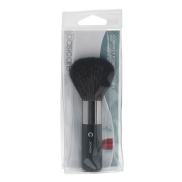 BASICARE COMPACT POWDER BRUSH,PURE NATURAL BRISTLES