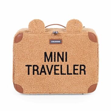 CHILDHOME Mini Traveller Kids Suitcase - Teddy Beige
