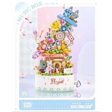 Flower music box(including Strip light )