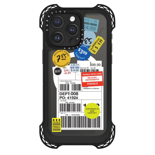 iPhone 15 Pro Max Ultra Bounce Case MagSafe - Label Sticker Design 2