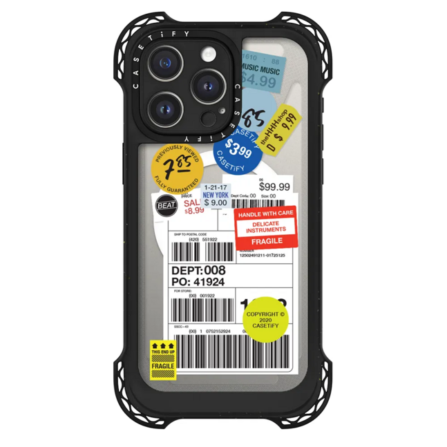 iPhone 15 Pro Max Ultra Bounce Case MagSafe - Label Sticker Design 2