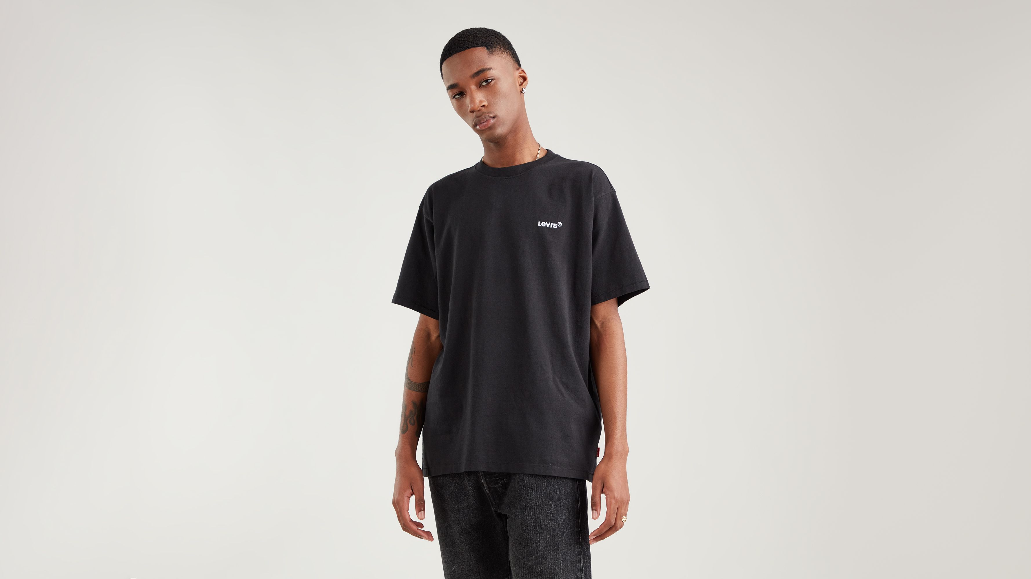 RED TAB VINTAGE TEE MINERAL BLACK GARME