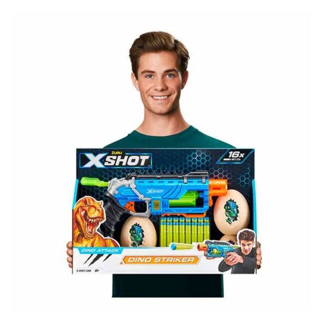 4860 X-SHOT-DINO ATTACK-Dino Striker(2Medium Egg,2SmallEgg,16Darts)