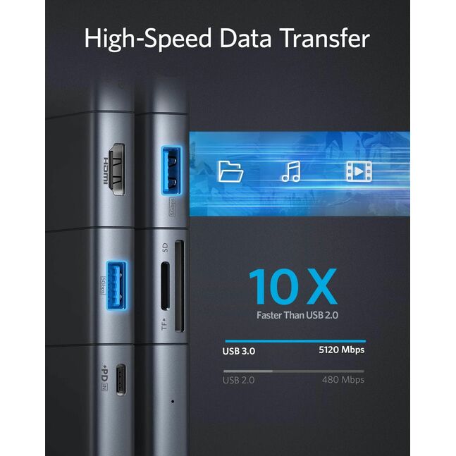 『新品未使用』Anker PowerExpand 9-in-1 USB-C 1 Anker USB C Docking Station, Powerful 9-in-1 Connectivity