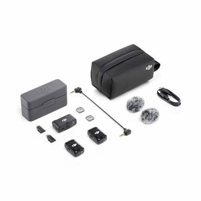 DJI MIC2 (2TX+1RX+Charging Case）