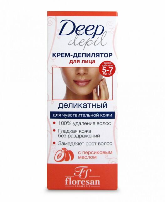 F-126 nozik depilator kremi D. yuz sochlarini olib tashlash 50 ml.