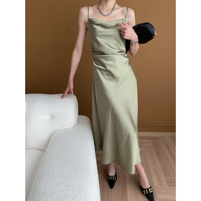 Silk Dress Green