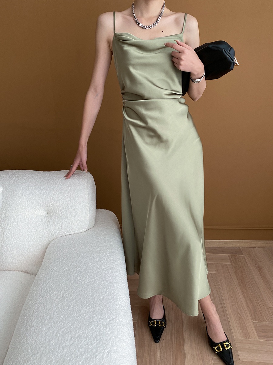 Silk Dress Green