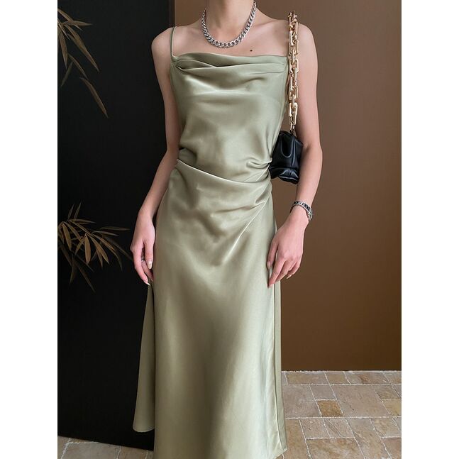 Silk Dress Green