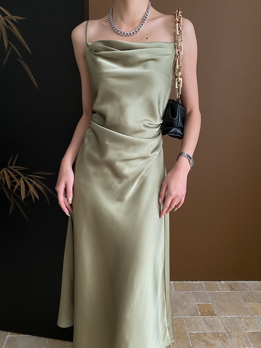 Silk Dress Green