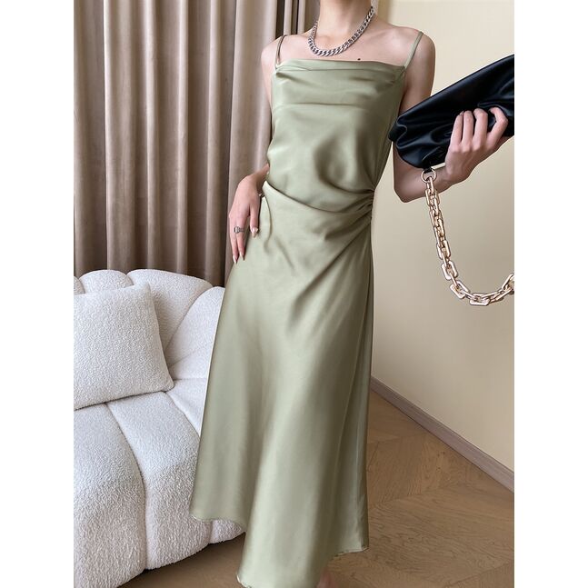 Silk Dress Green