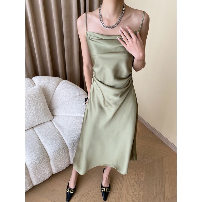 Silk Dress Green