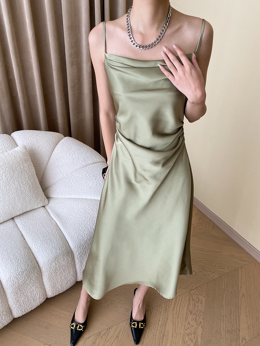 Silk Dress Green