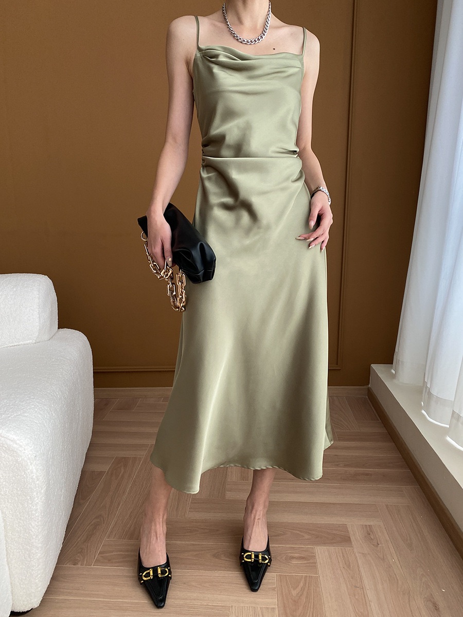 Silk Dress Green