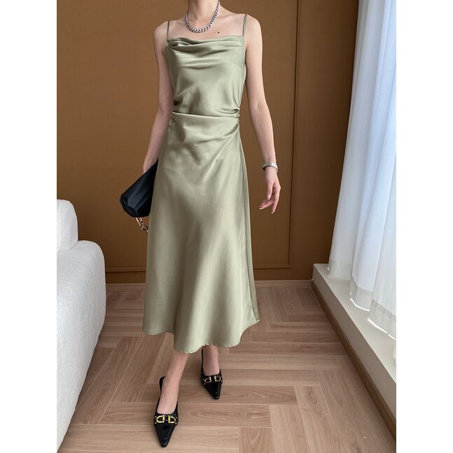 Silk Dress Green