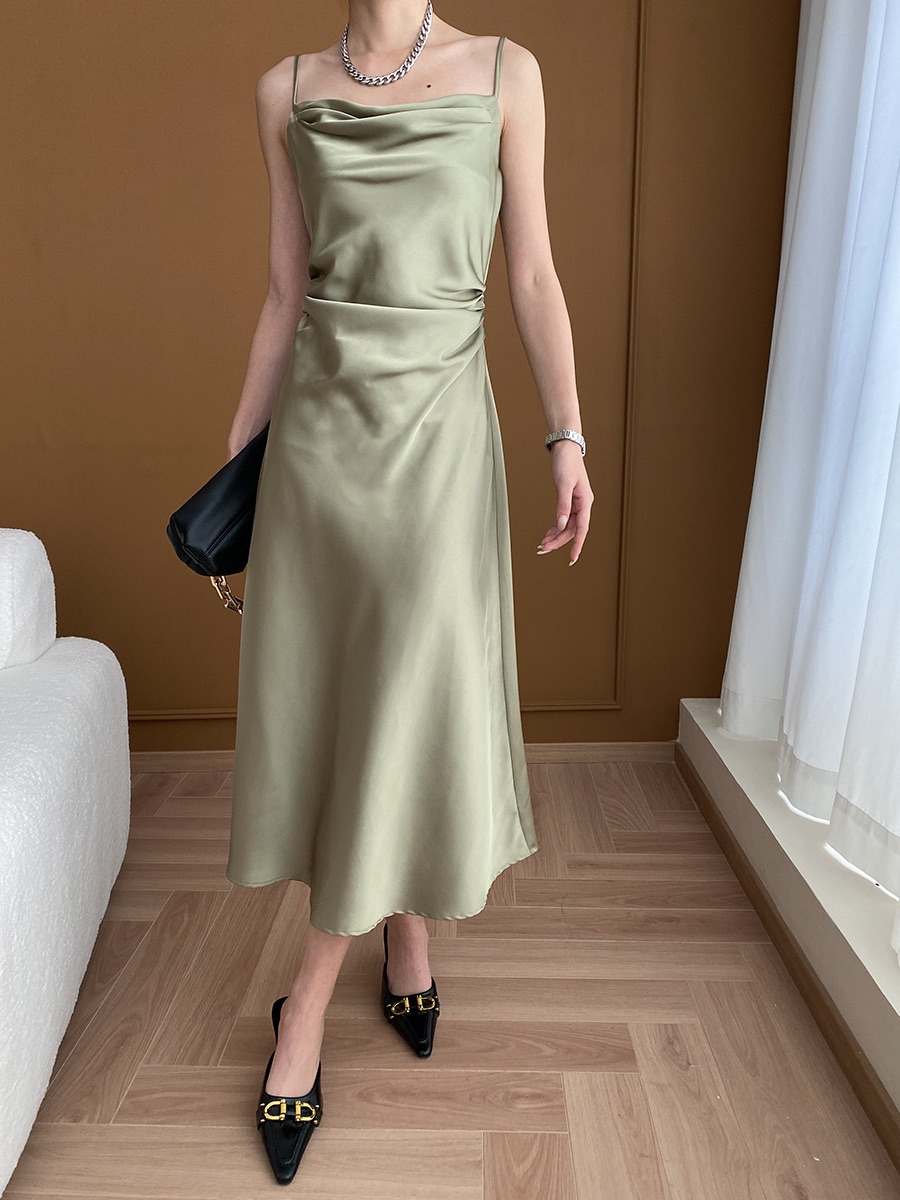 Silk Dress Green