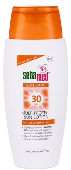 Лосьон солнцезащитный sebamed spf 30+ с парфюмерной отдушкой 150мл