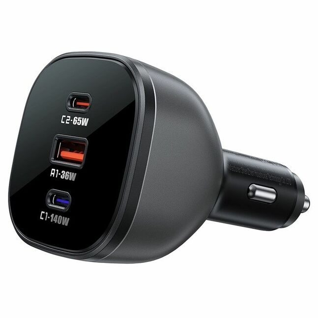 ACEFAST 165W USB + Dual Type-C Car Charger Phone Fast Charging Adapter