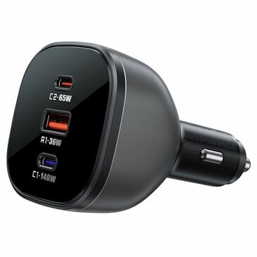 ACEFAST 165W USB + Dual Type-C Car Charger Phone Fast Charging Adapter
