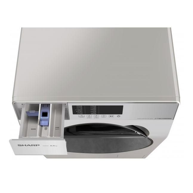 Sharp ESFK852EMW 8.5kg бүрэн автомат угаалгын машин саарал өнгөтэй,