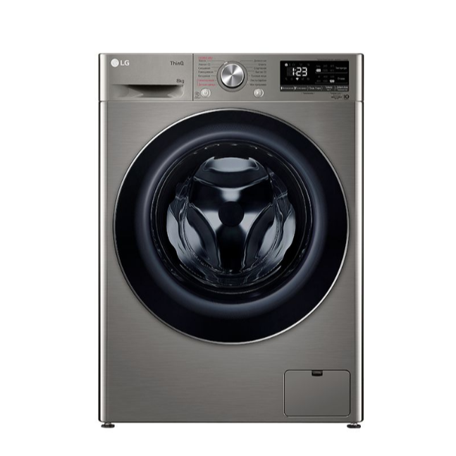 LG F2V5PS2S 8kg бүрэн автомат угаалгын машин, саарал	