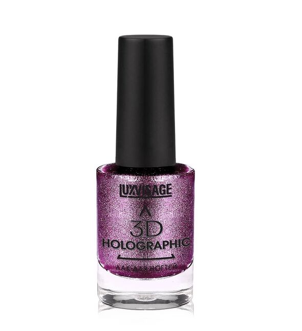 3D HOLOGRAPHIC tirnoq bo'yog'i, ohang 709 Lilac agat, LUXVISAGE