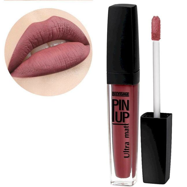 Блеск для губ PIN-UP Ultra Matt, тон 34 Vintage rose, LUXVISAGE