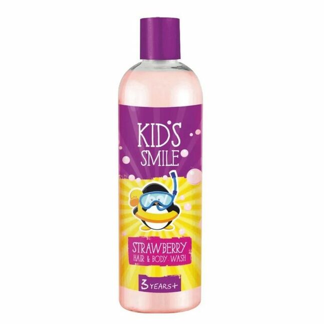 Kids Smile bolalar uchun shampun va dush jeli qulupnay 500 g Romax