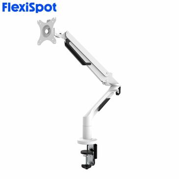 SINGLE MONITOR ARM, WHITE COLOR