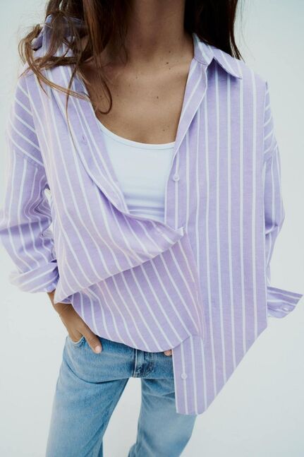 Zara purple shirt
