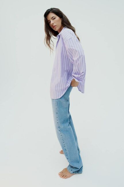 Zara purple shirt