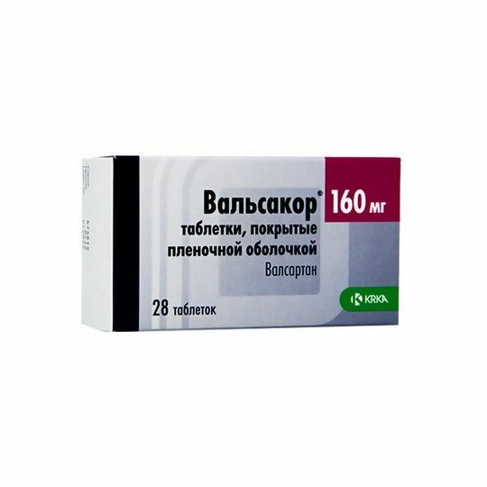 Вальсакор б/шахм 160мг N28