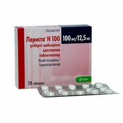 Лориста Н 100 шахм 100мг/12,5мг N28