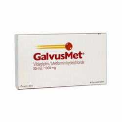 ГальвусМЕТ б/шахм 50мг+1000мг N60