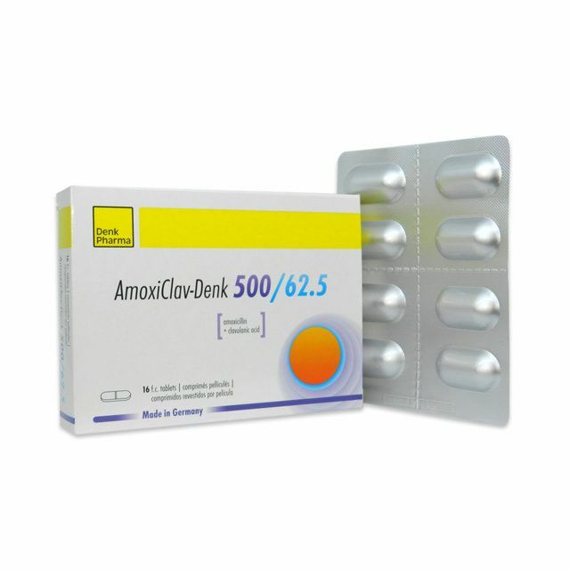 Амоксиклав Денк б/шахм 500/62,5  мг N16