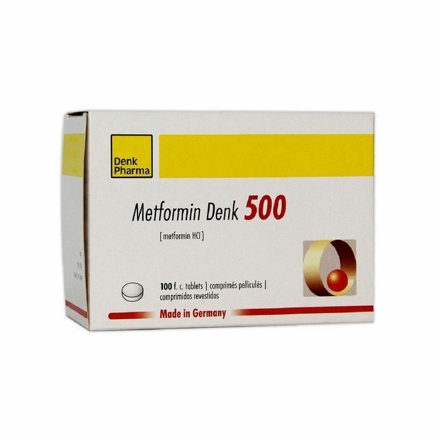 Метформин Денк шахм 500мг N100