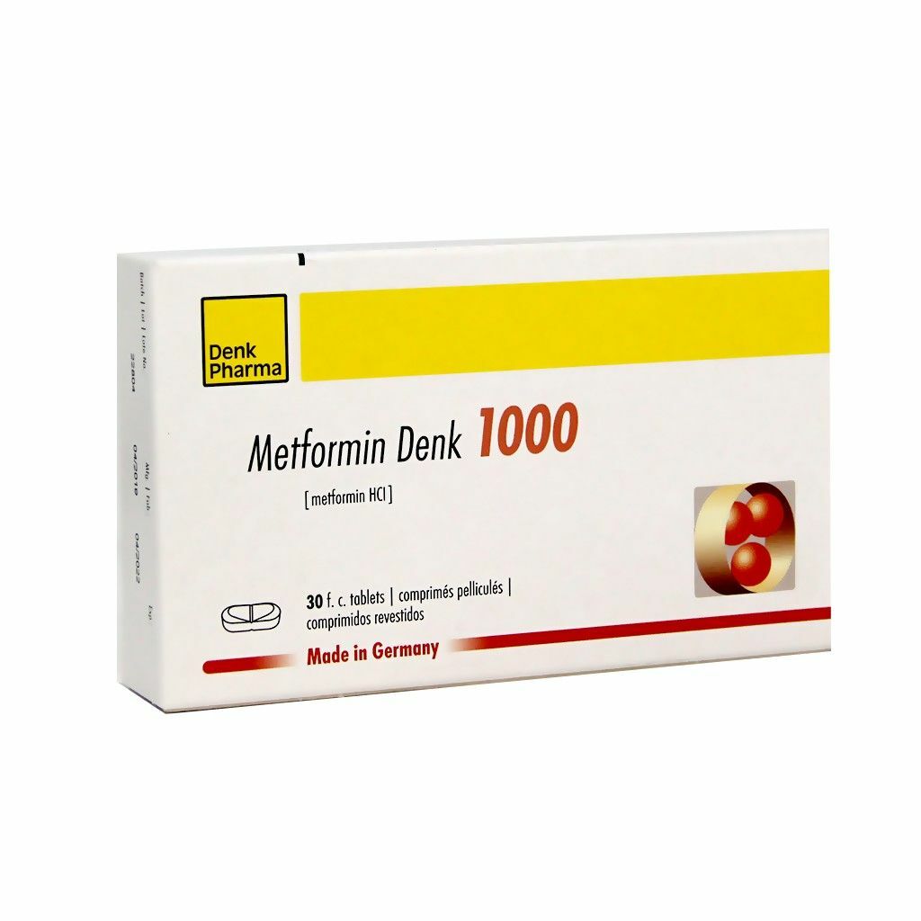 Метформин Денк шахм 1000мг N30
