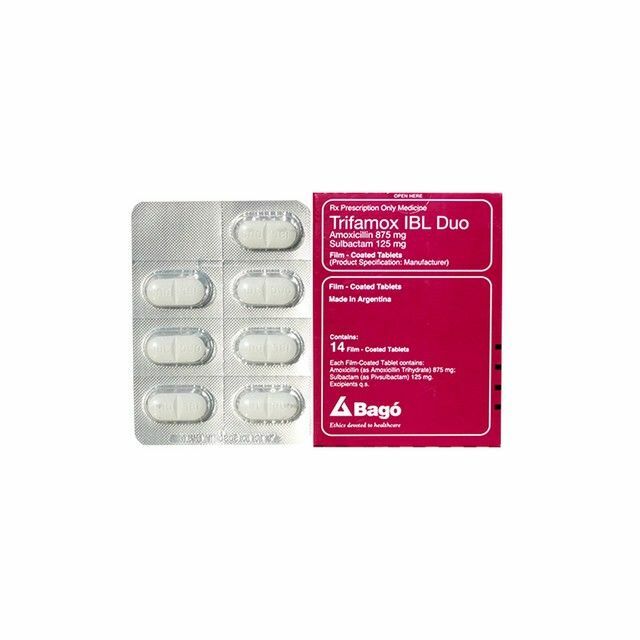 Трифамокс IBL Дуо б/шахм 875мг/ 125мг N14