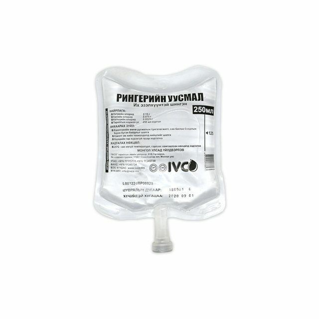 Рингер /ivco/ д/шин 250мл N1