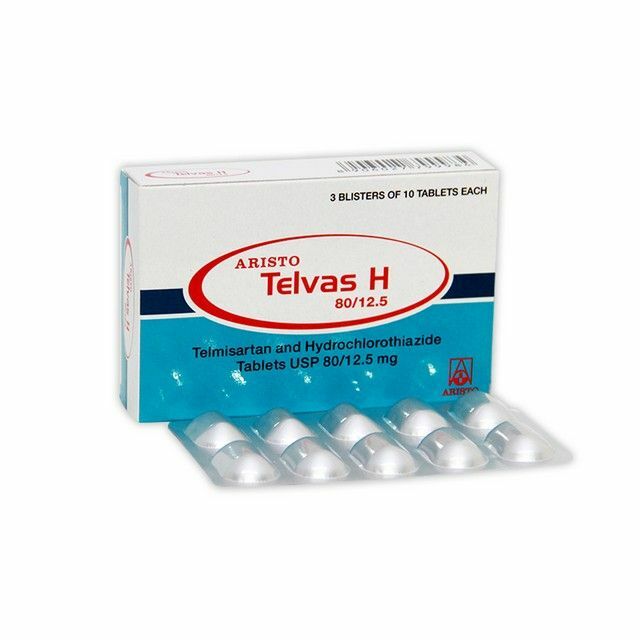 Телвас Н шахм 80мг+ 12,5мг N30