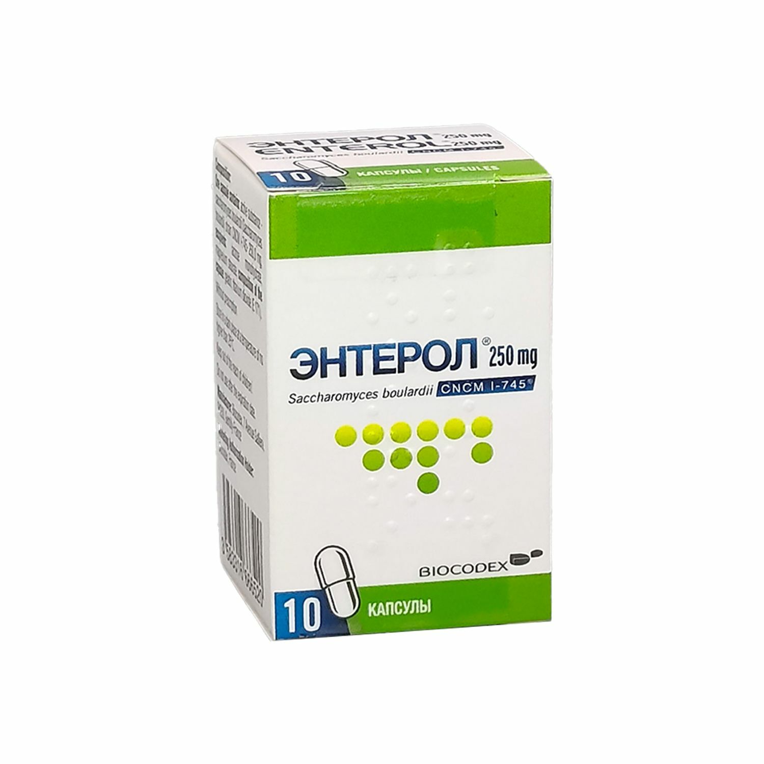Энтерол капс 250мг N10