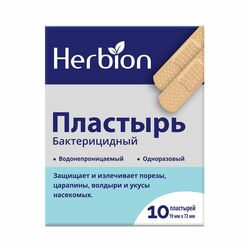 Хербион Пластыр эмн/х 19мм*72мм N10