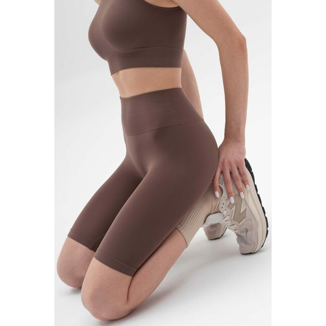Feel-Free High Rise Bike Shorts brown