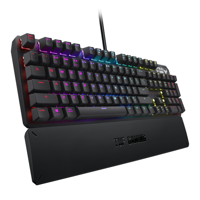 ASUS TUF Gaming K3 RGB mechanical keyboard Aura Sync lighting